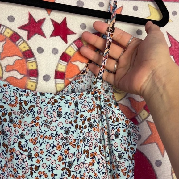 Aqua Ruffle Tank Top - Picture 8 of 8